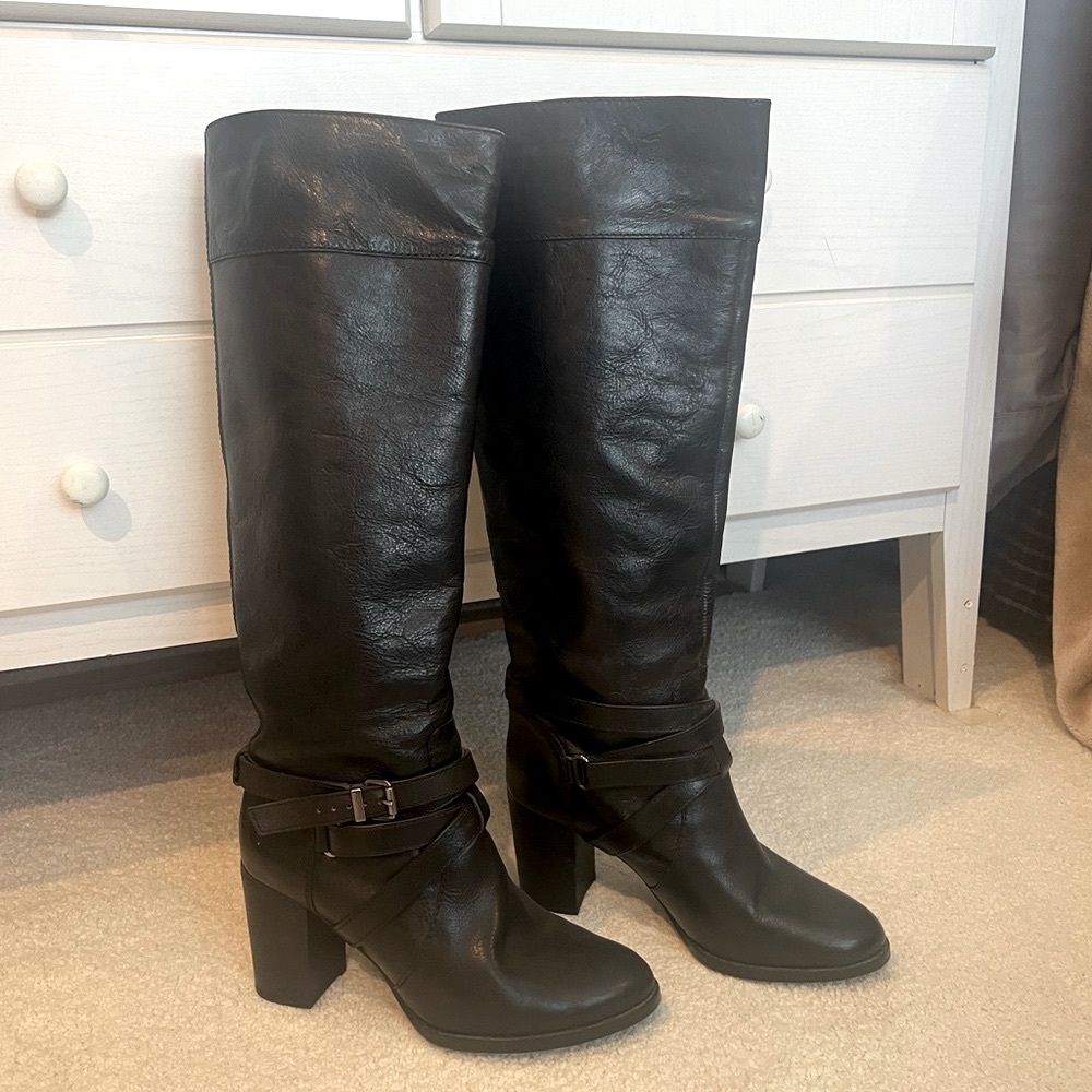 7 For All Mankind Tall Leather Boots